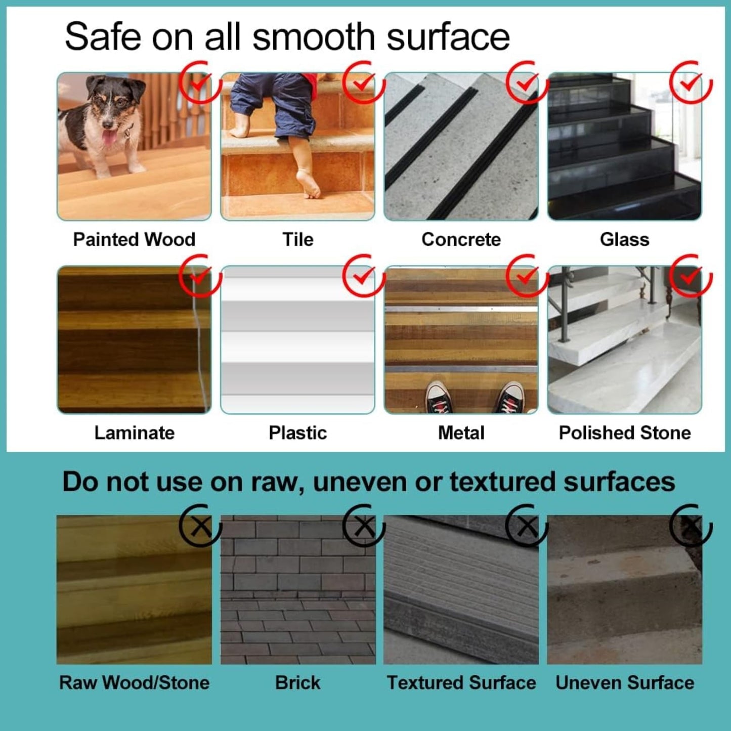 Farady Grip Tape Strong Adhesive Anti Slip Grip Tape Heavy Duty Non Skid Waterproof Safety Friction Tape for Stair, Ramps, Steps, Walkways, Floors, Indoor/Outdoor (Grey, 4in x 50ft)