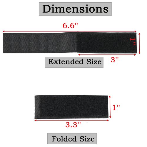 Molle Patch Panel Straps,Molle Straps Attaching Tactical DIY Patch,Molle Hook and Loop Panel Straps 3″×1″for 3-inch High Patch(4 Pack)