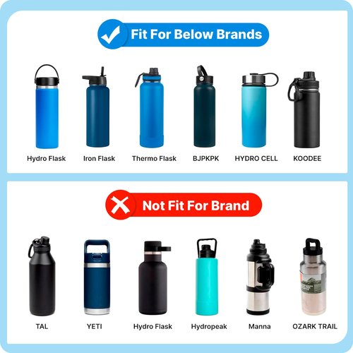 Bluwing Spout Lid for Hydro Flask 12-64oz Wide Mouth, Replacement Lids with Handle for Hydroflask, Thermoflask, koodee Wide Mouth Sports Water Bottle, Leak Proof (1 Pack