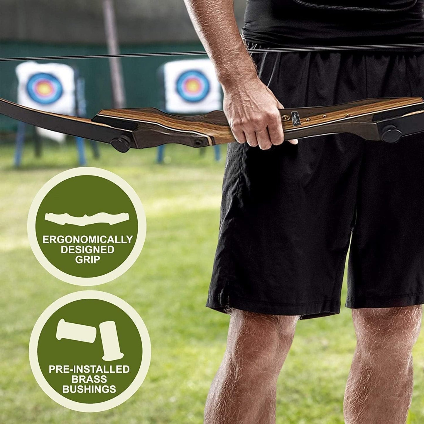 Samick Sage Archery Takedown Recurve Bow 62-inch - Bows for Teens to Adults - Beginners to Advanced, for Hunting & Target Practice