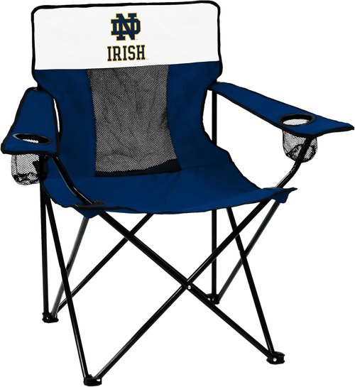 Logo Brands NCAA Tennessee Volunteers Elite Chair, Unisex Adult Chair with Two Cup Holder, One Size, Team Color