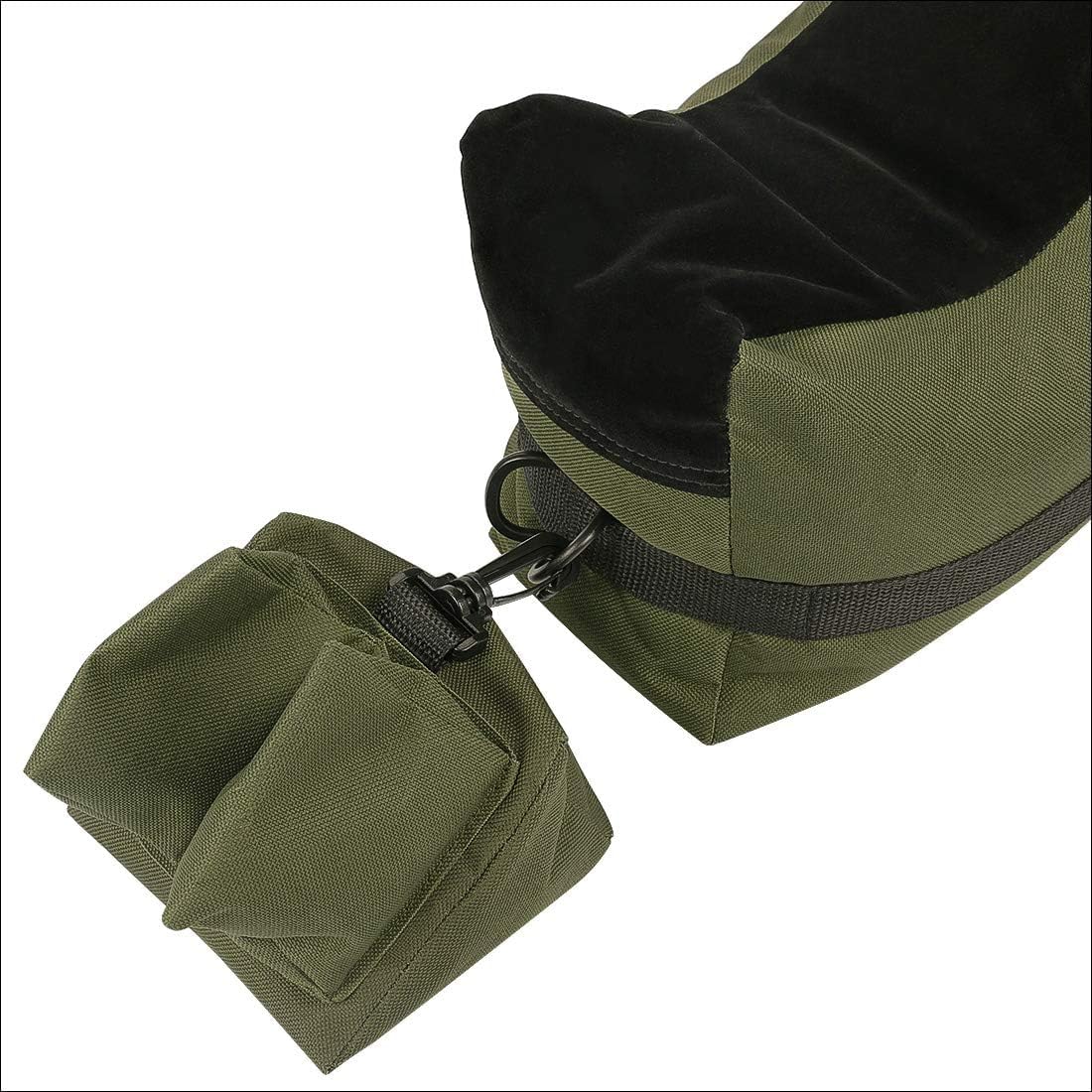 Twod Outdoor Shooting Rest Bags - Target Sports Bench Rest with Front & Rear Support SandBag Stand Holders for Gun Rifle Shooting Hunting Photography - Unfilled