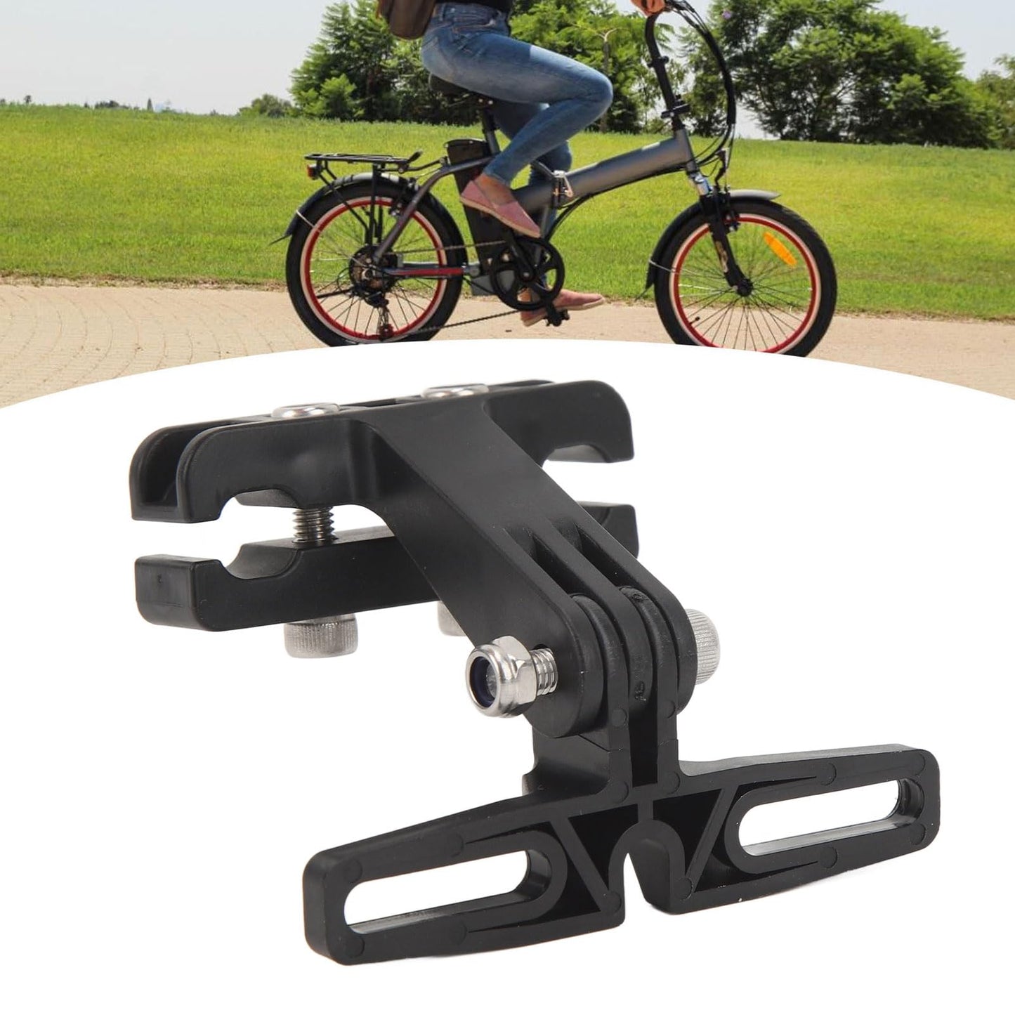 Alomejor Electric Tail Light Bracket Electric Rear Light Mount Electric Saddle Tail Light Mount