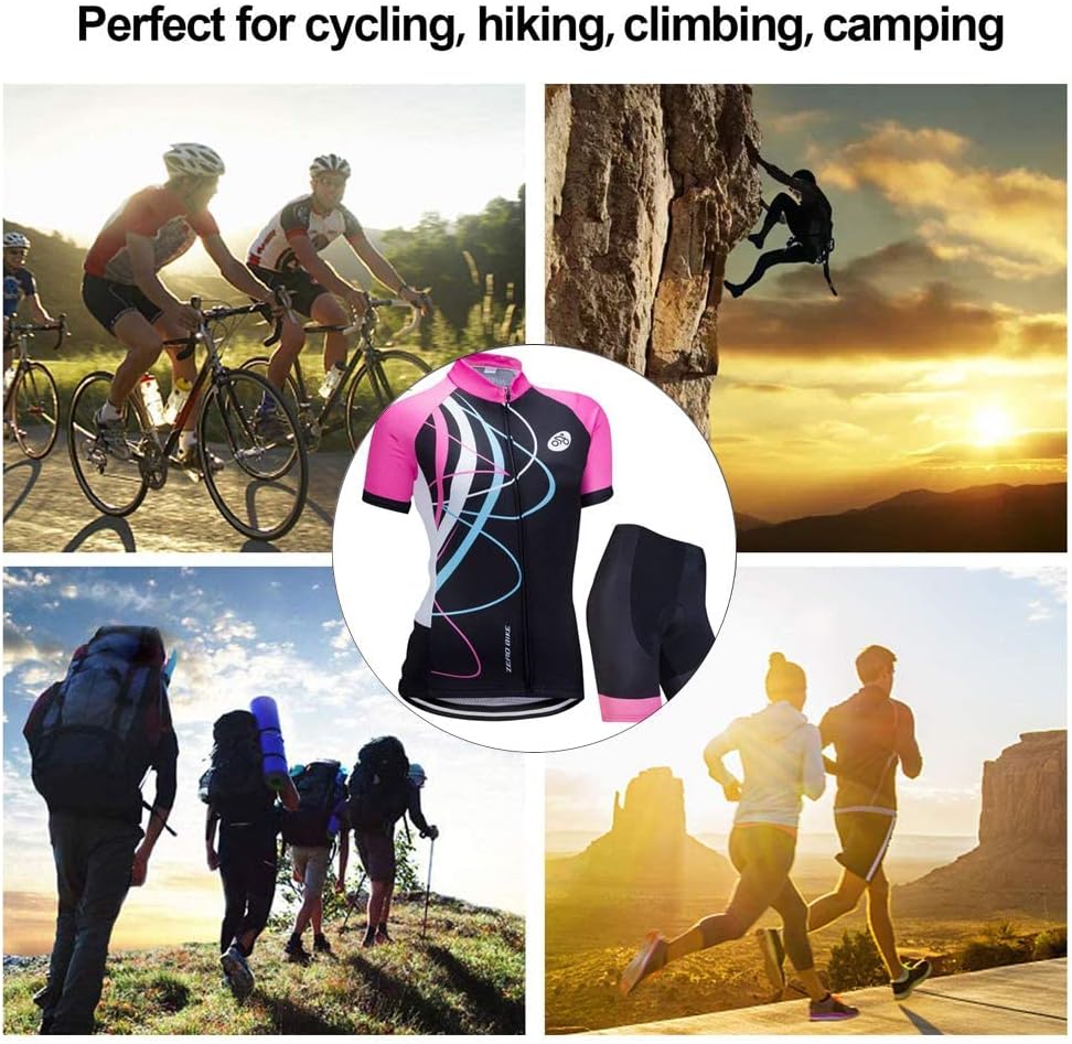 ZEROBIKE® Women's Short Sleeve Cycling Jersey Jacket Cycling Shirt Quick Dry Breathable Mountain Clothing Bike Top