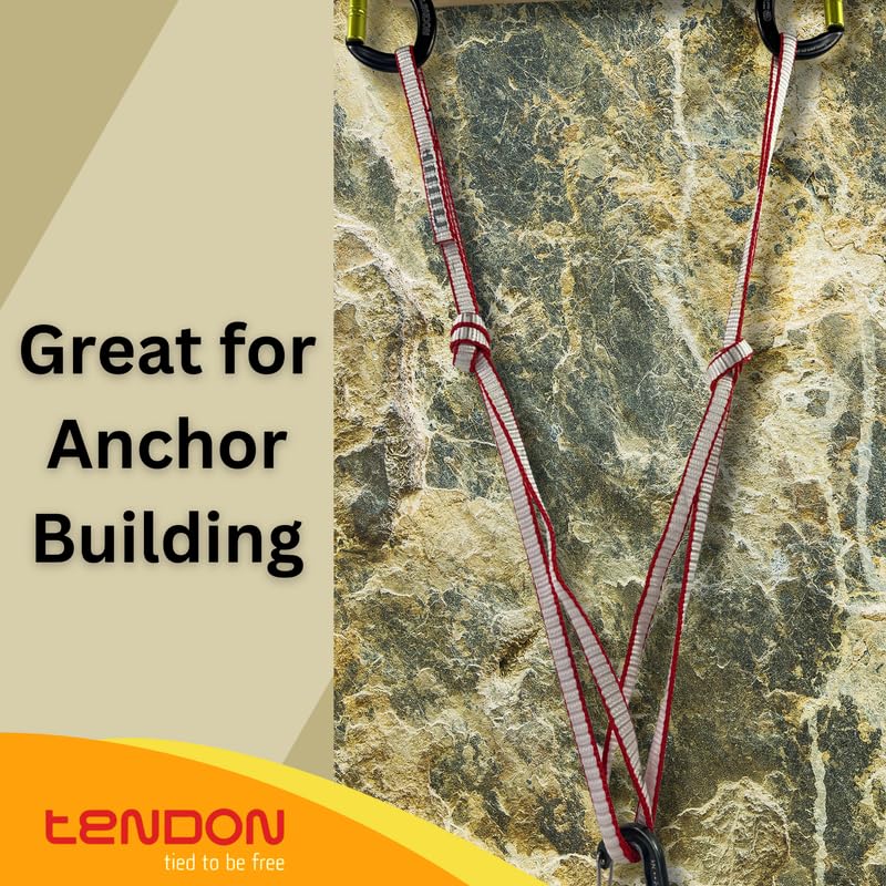 Tendon Nylon Sling - UIAA and CE Certified Rock Climbing Sling - Great for Anchors, Trad Climbing, and Alpine Draws - 16 mm x 180 cm