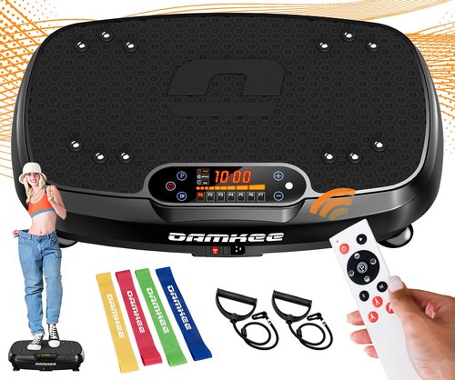 DamKee Vibration Plate Exercise Machine for Lymphatic Drainage and Weight Loss - Full Body Workout Equipment for Home Gym