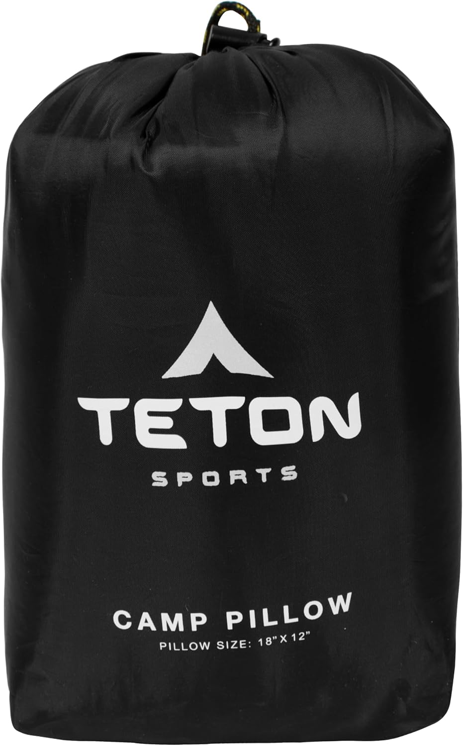 TETON Sports Camp Pillow; Great for Travel, Camping and Backpacking; Washable, Black, 12 x 18 inches ; 9.6 ounces