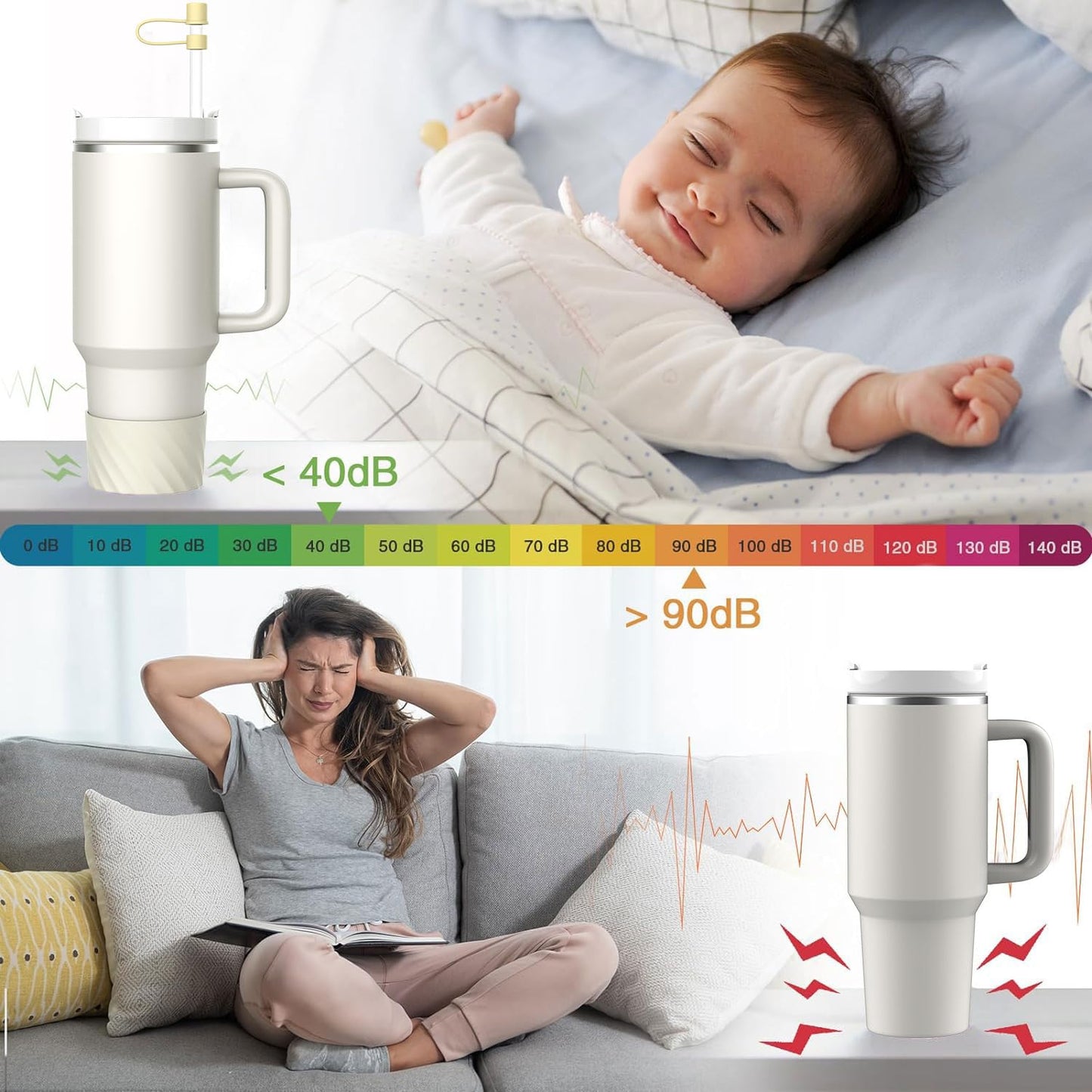 AICase for Stanley Boot Bottom Protector and Straw Cover Topper Cap with Reusable Replacement Straws for Stanley/Simple Modern 30/40 Oz Tumbler Cup Accessories