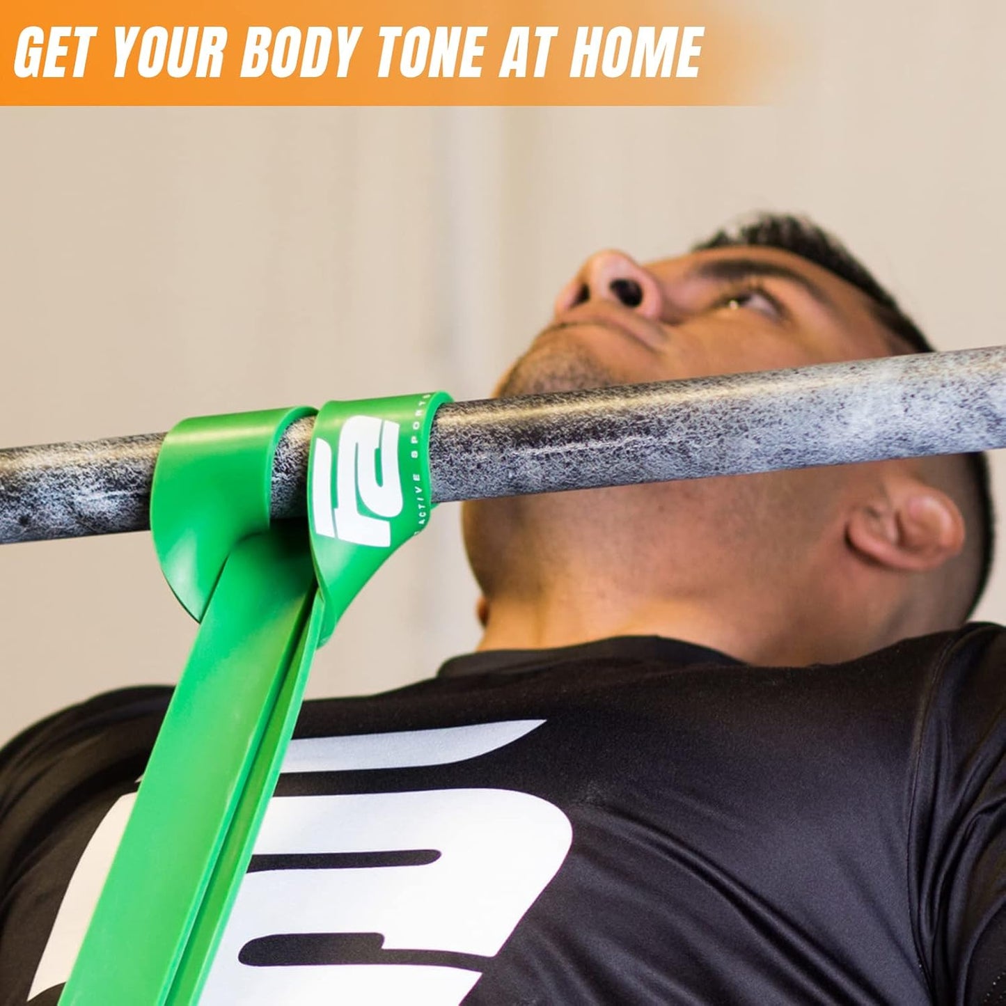 Fit Active Sports Resistance Workout Exercise Bands for Home, Gym, Stretching, Strength Training, Weightlifting, Pull Up Assist - Indoor and Outdoor Use