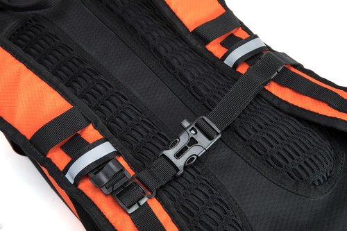 Hydration Backpack Pack with 2L Water Bladder 18L Hiking Backpack Women Men Lightweight Hydropack Insulated Daypack for Biking, Running, Festival (Orange)