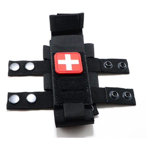 SXJWISHES Tourniquet Holder Tactical First Aid Kit Trauma Medical Shear Pouch Pen Bag Flashlight Holder IFAK TP Duty Belt Loop Tourniquet Pouches (Black)