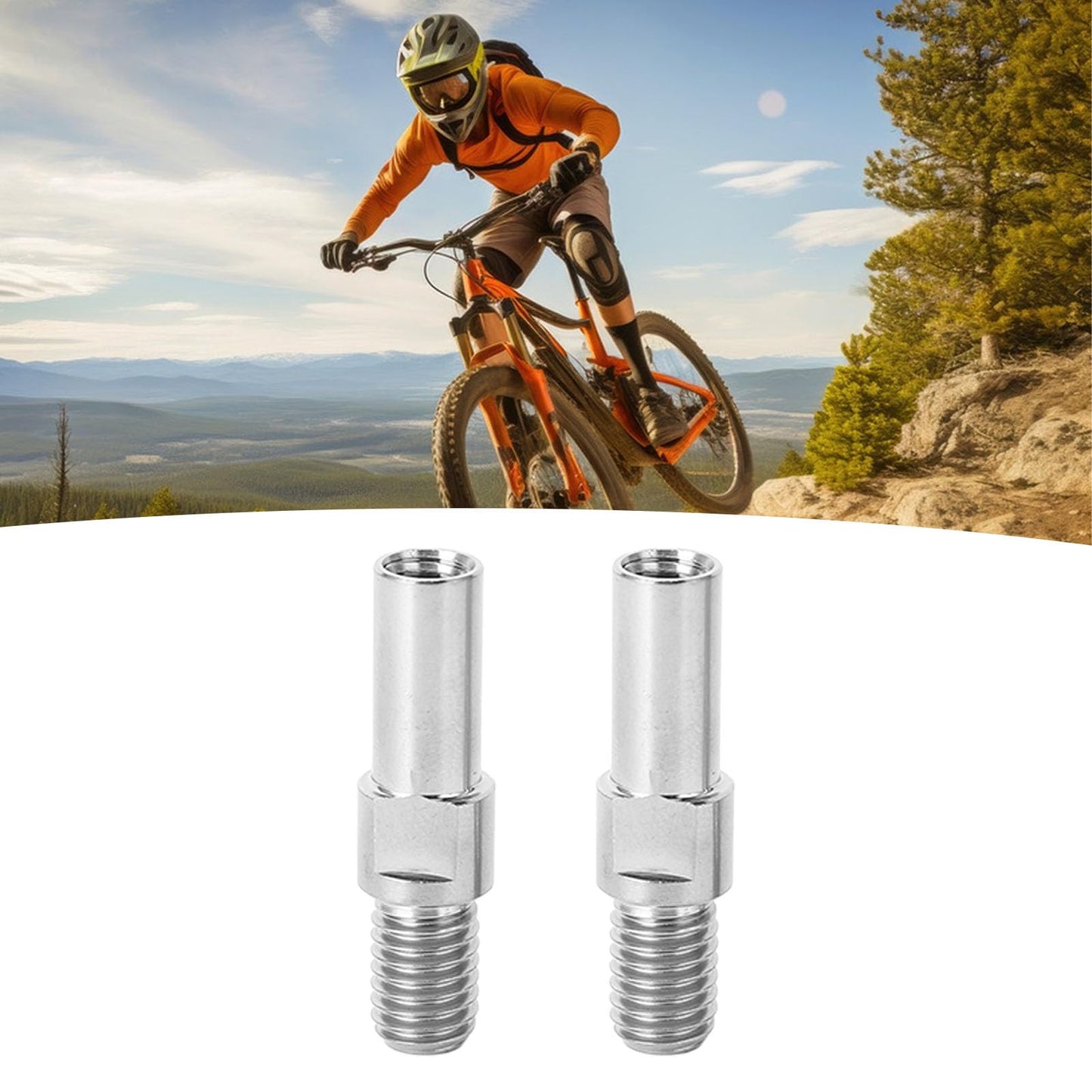 Alloy Mountain Brake Screw 2PCS 8mm Frame Front Fork Replacement for V Brake System Excellent Accessory with Easy Installation for M8 Specification