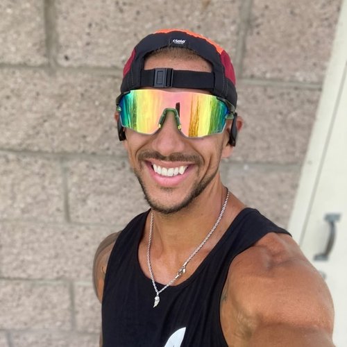 Sports Sunglasses for Men and Women-UV Protection, Ideal for Cycling, Fishing, Baseball, Running, Golf Iceman (C8- Fluorescent Yellow Black&Gold Lens)