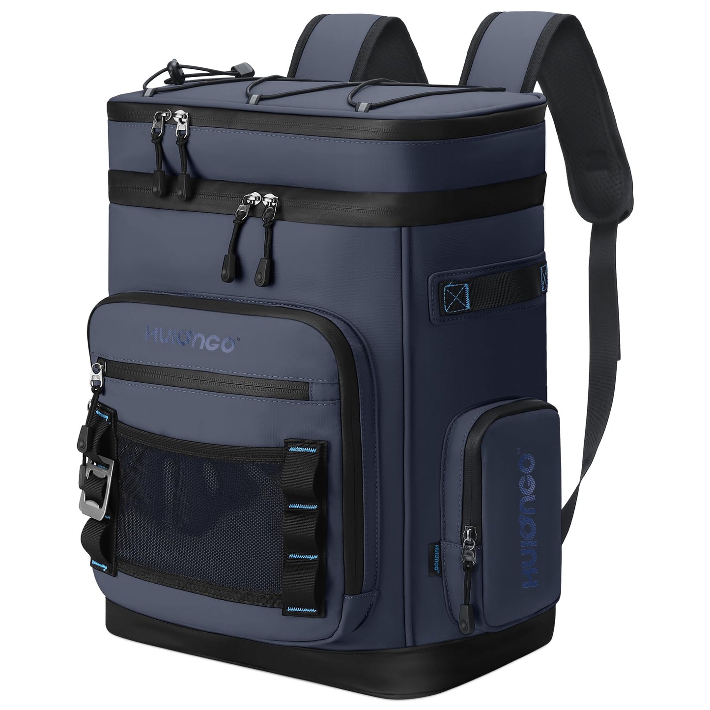 Hulongo 48Cans Large Cooler Backpack, Leakproof Insulated Backpack Cooler for Men & Women, Waterproof, 30L, Dark Blue