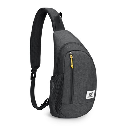 SKYSPER Sling Bag RFID Crossbody Sling Backpack Cross Body Shoulder Travel Bag Hiking Daypack for Women Men(Black)
