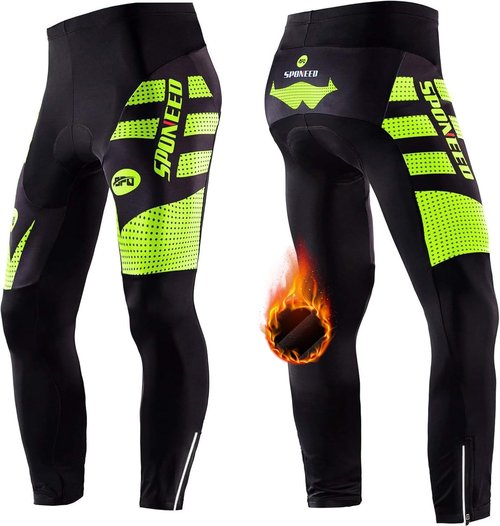 Men's 4D Padded Cycling Tights - Sponeed Road Bike Leggings for Outdoor Riders