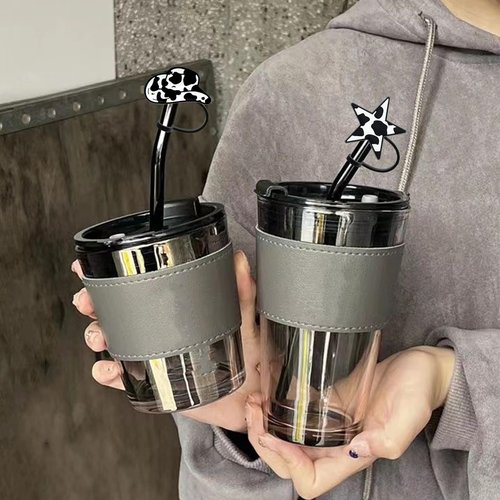 Straw Cover Cap for Stanley Cup 30 Oz 40 Oz Tumblers - 10mm Silicone Cowboy Hat Straw Covers,Funny Cowgirls Straw Toppers Accessories,Cow Boots Straw Covers Cap Plugs for Man & Woman Gifts (Cowboy)