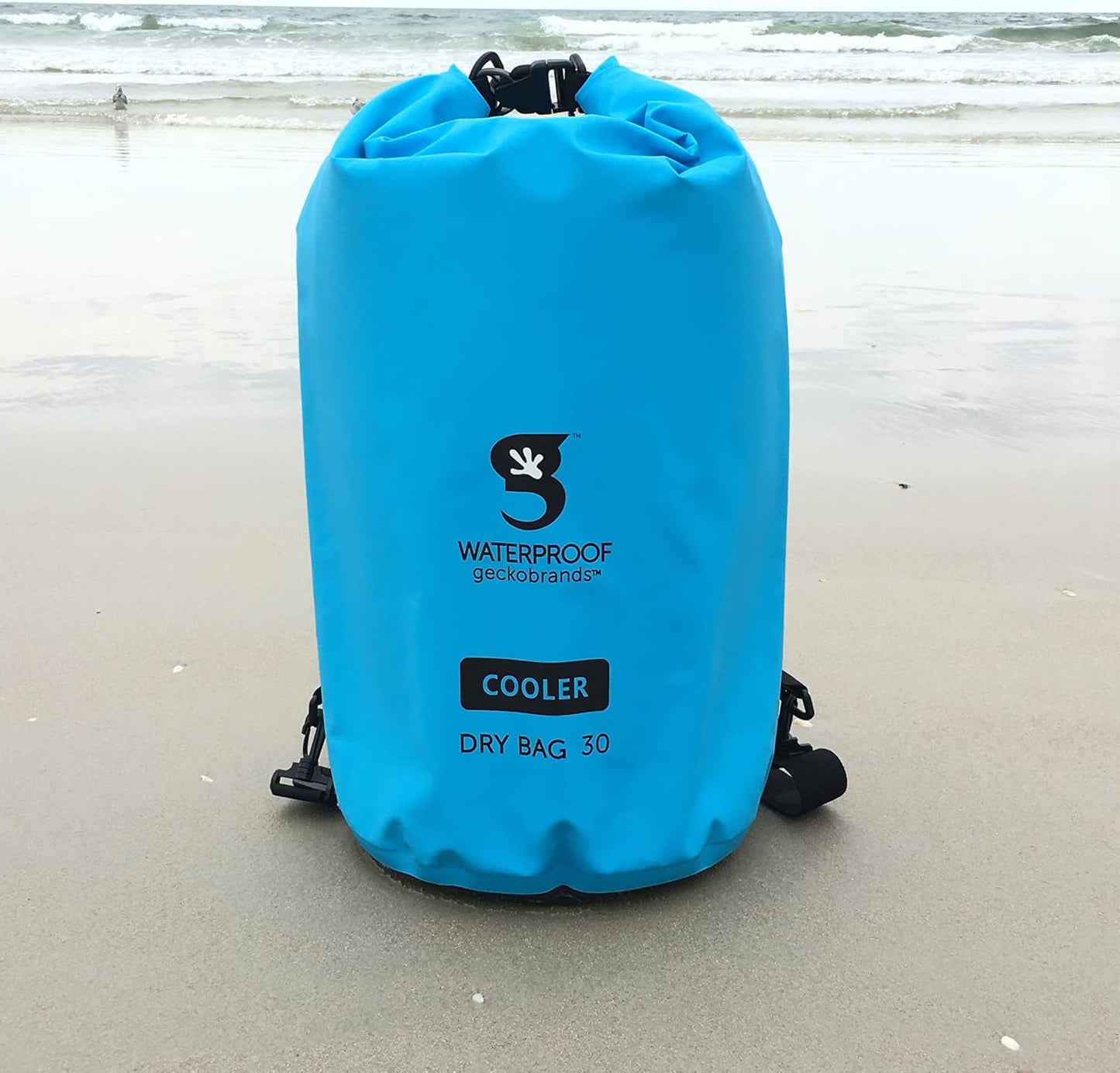 geckobrands 30L Dry Bag Cooler - Holds 24 Cans or 18 Bottles - Dry Bag Backpack, Perfect for Outdoor Activities