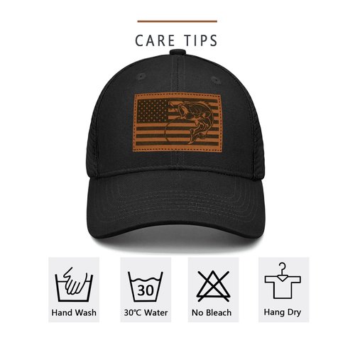 Ozrhuve Fishing Hat Fishing Gifts for Men Father's Day Christmas Birthday Gifts for Dad Husband Grandpa Fish Flag Design Snapback Trucker Hat Baseball Cap