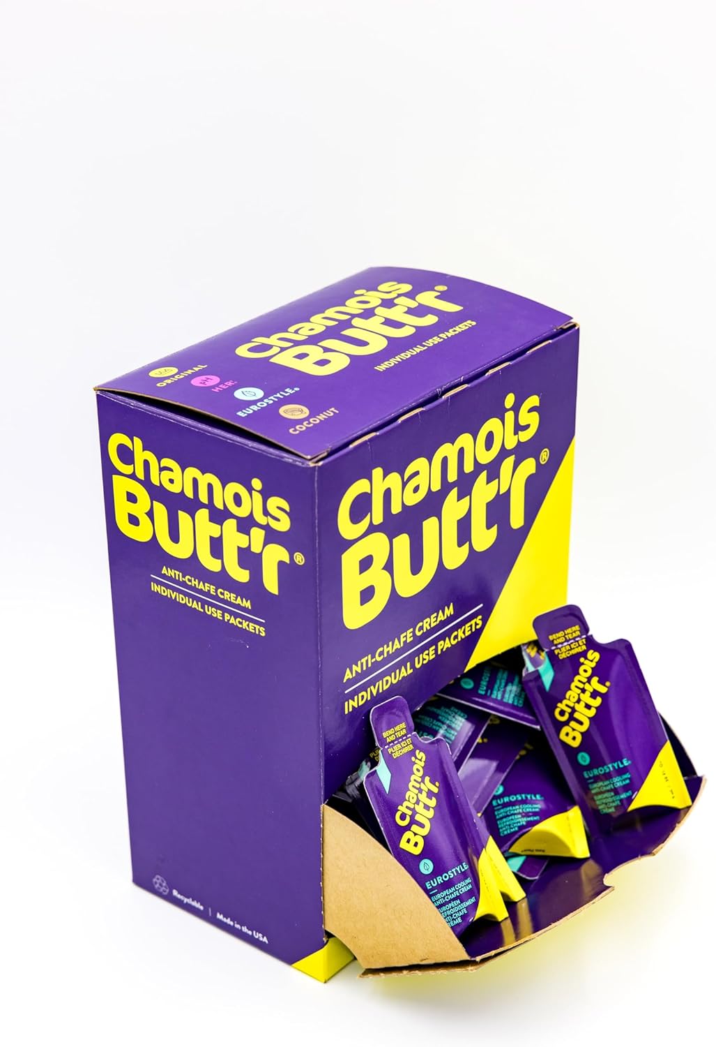 Chamois Butt'r Eurostyle Anti-Chafe Cream for Road, Gravel, Mountain Bike, 8 ounce jar, Cycling Plastic