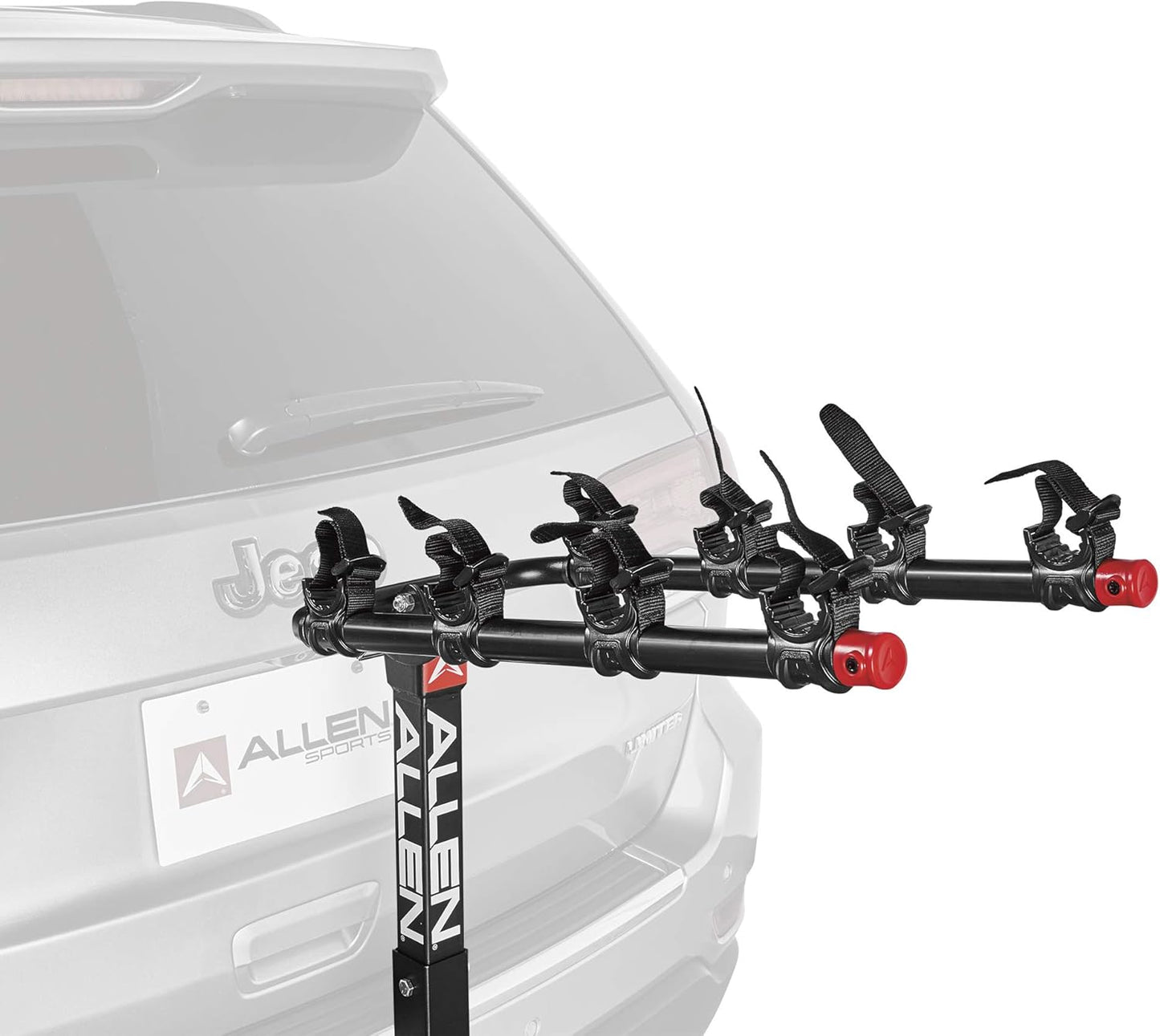 Allen Sports Deluxe Locking Quick Release 4-Bike Carrier for 2 Inch Hitch, Model 542QR, Black