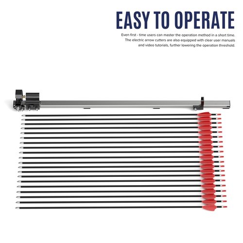 Electric Arrow Saw, Carbon Arrow Cutter with 2x Resin Saw Blade, Adjustable 4.3”-32” Archery Arrow Cutting Saw Tool with Precision Scale, Dust Cover, Aluminum Alloy Arrow Saw