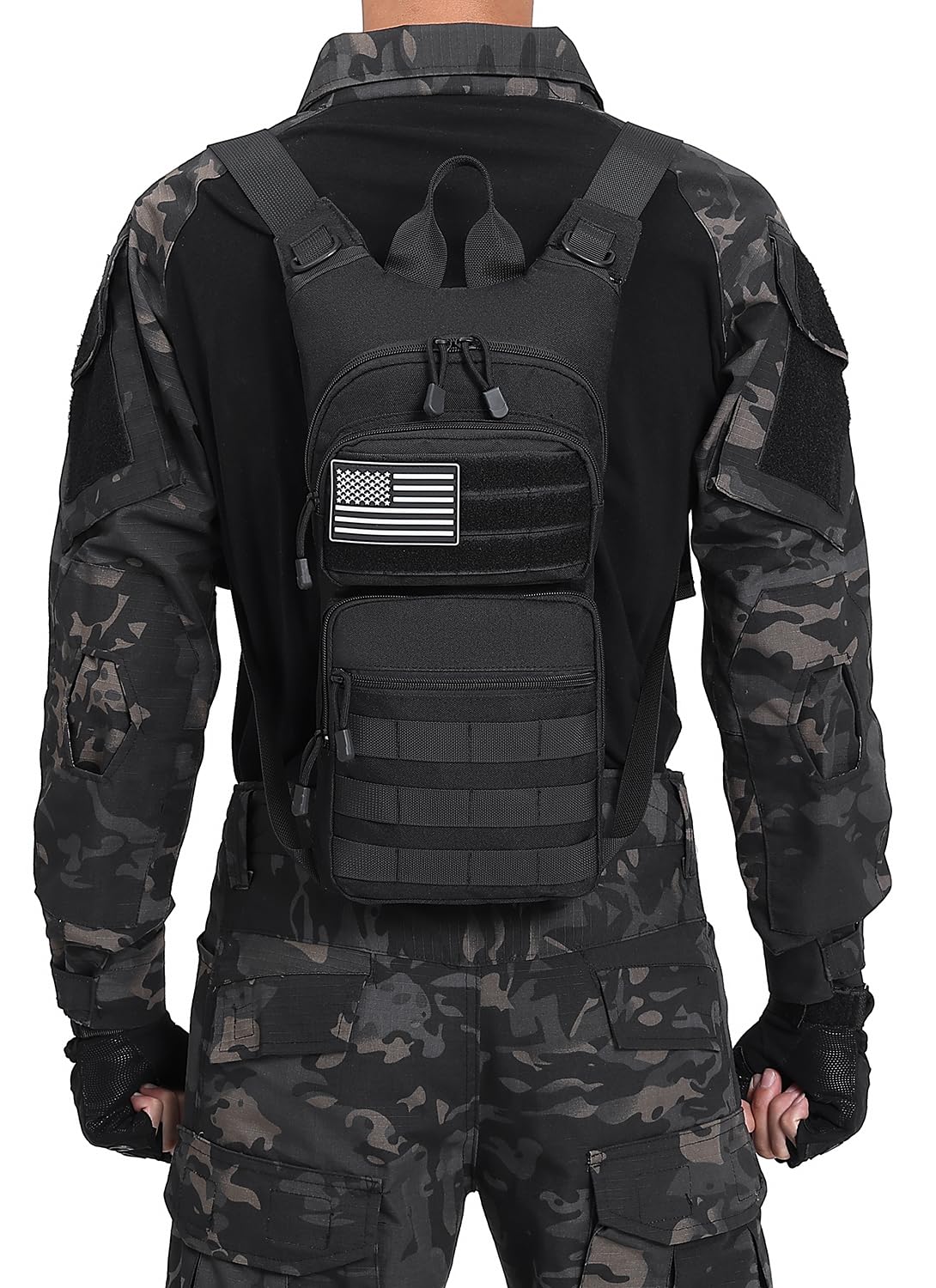 ATBP Insulated Water Hydration Pack Bag with 3L TPU Bladder Tactical Molle Hydration Backpack for Hiking Cycling Running