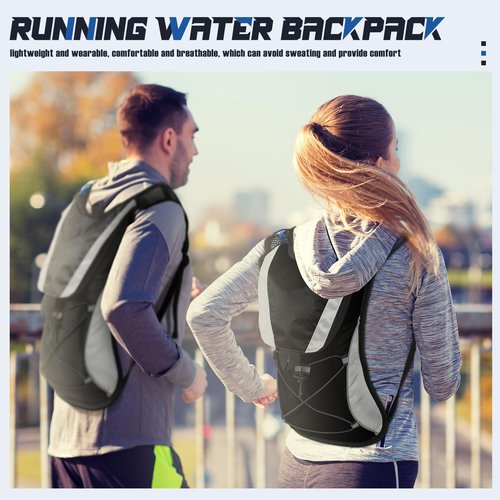 Reginary 3 Pcs Hydration Pack Backpack 2l Water Bladder Lightweight Water Backpack for Hiking, Running, Cycling, Climbing, Camping, Biking Outdoor Men Women