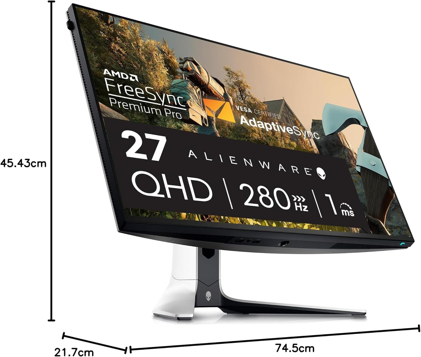 Alienware 34 Curved Gaming Monitor – AW3425DWM - 34-inch WQHD 180Hz 1ms Display, 1500R, AMD FreeSync Premium, VESA AdaptiveSync.