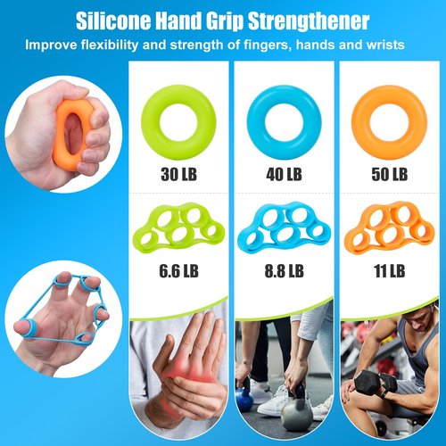 PAHTTO Flexible Resistance Bar for Physical Therapy, Resistance Exercise Twisting Bar for Tennis Elbow, Tendonitis Pain Relief & Grip Strength Trainer, Non-Slip 3 Resistance Levels