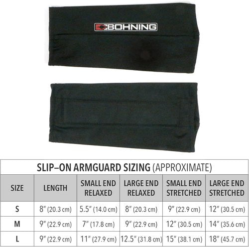 Bohning Archery - Slip ON ARMGUARD - Compression SNUG FIT