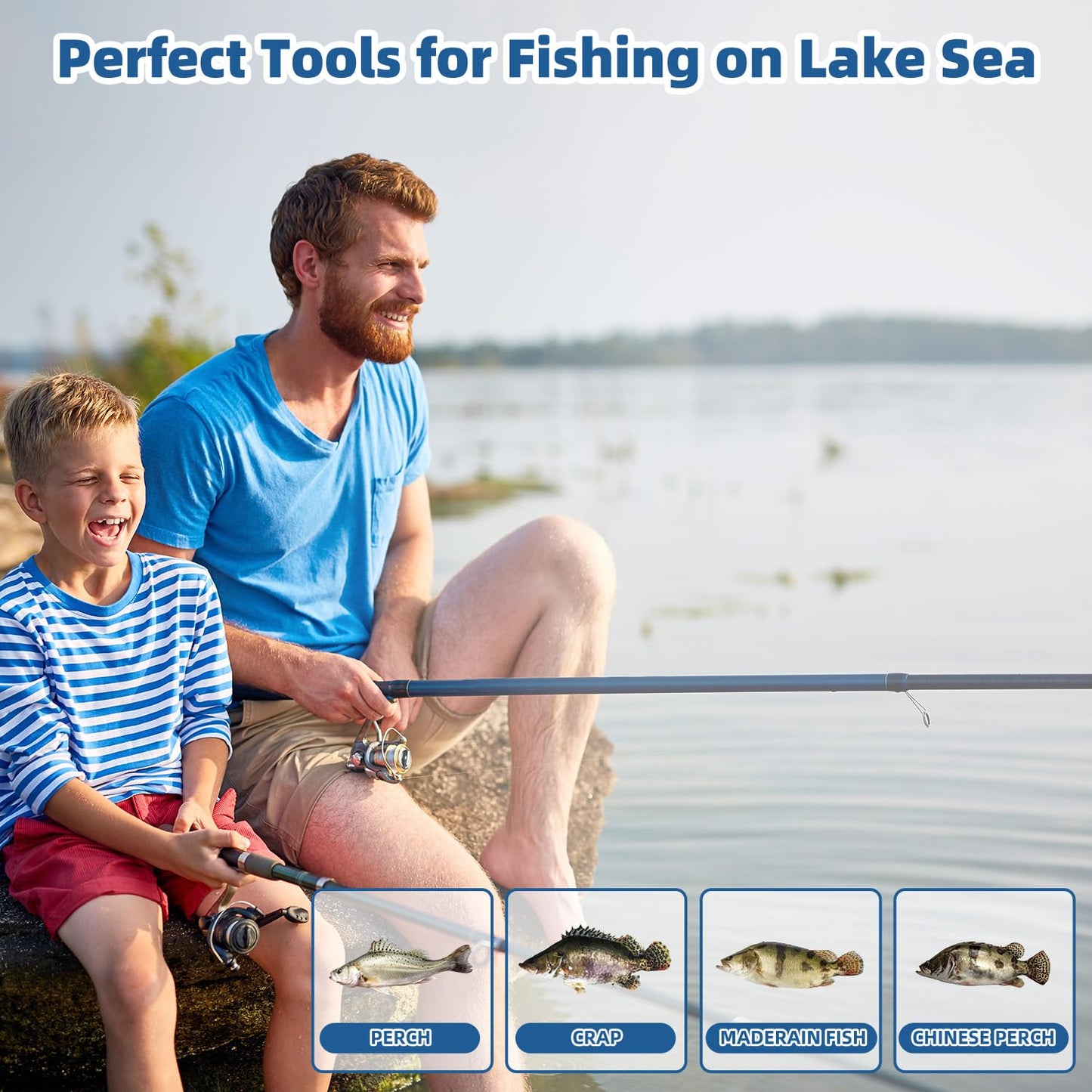Fishing Lures Spinner Baits, 16 Pcs Hard Metal Spinner Baits for Bass Trout Salmon, Spinnerbait Spoons Kit with Triple Fishing Hooks, Fishing Gears for Freshwater Gift for Men