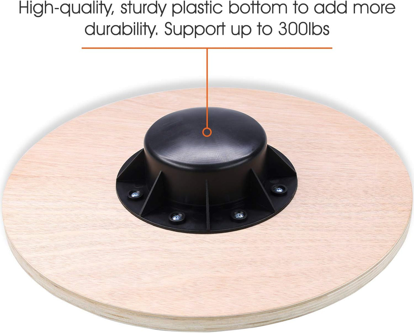 Yes4All Versatile Wooden Wobble Balance Board, Balance Trainer for Mobility Training, Standing Desk, Core Training, Exercise Balance Stability Trainer