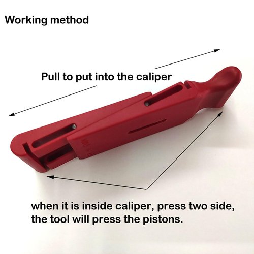 TESSRAM Bike Piston Press Tool for SRAM Maven, Brake Tool for SRAM Disc Brake Caliper, Red Color, Plastic