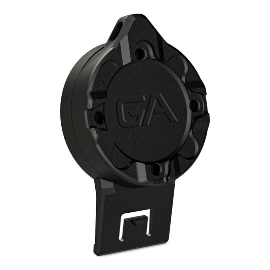 Guardian Angel Flashlight Hard Hat Earmuff Slot Mount Accessory – Magnetic Mount with Screw-in Feature – Inserts and Clips Securely to Earmuff Inserts on Hard Hats – for Hard Hats and Safety Helmets