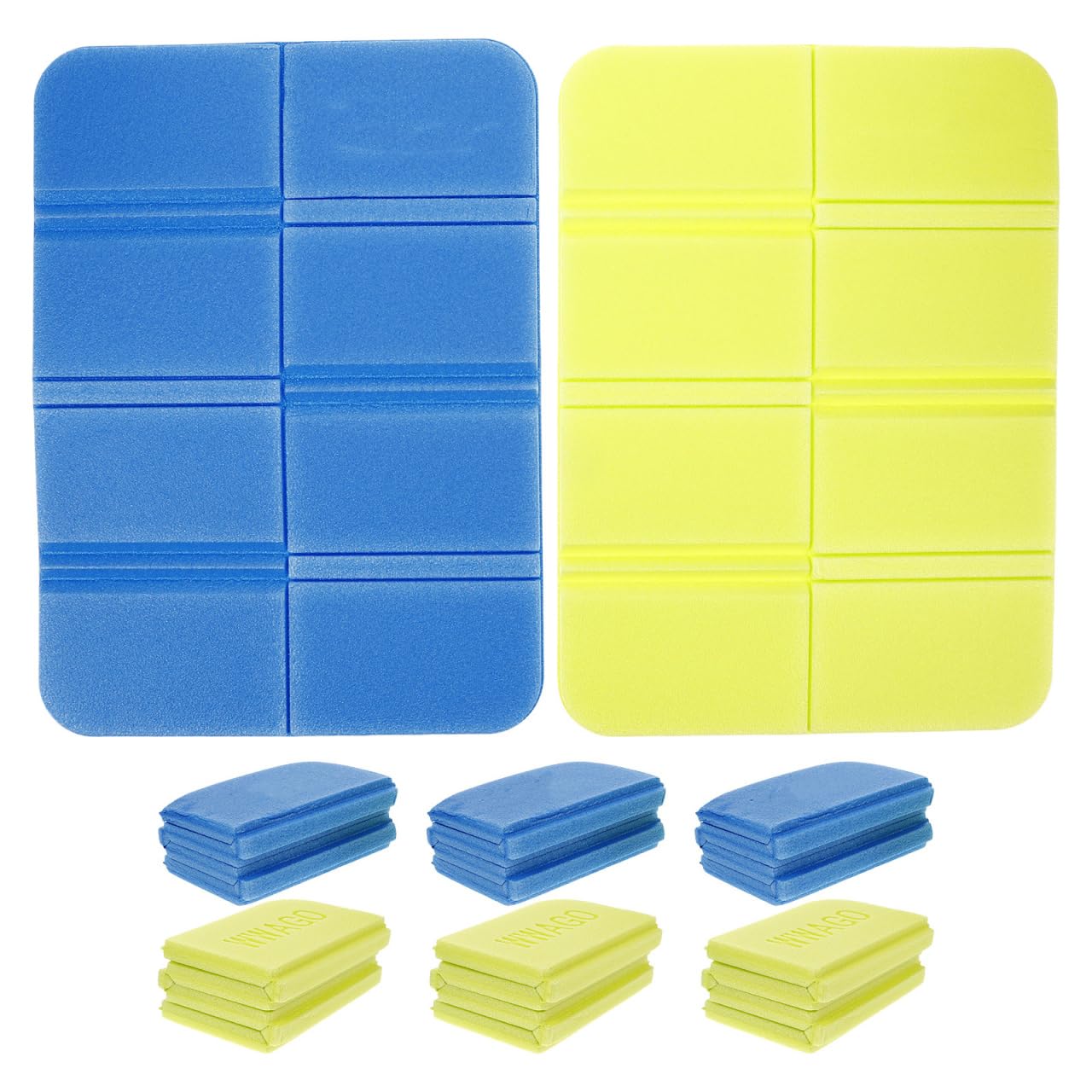 GANAZONO 8pcs Foldable Foam Cushion Folding Mat Camp Seat Cushion Camping Cushion Picnic Mat Camping Mat Waterproof Cushion Xpe Cushion Picnic Blanket Cushion for Picnic