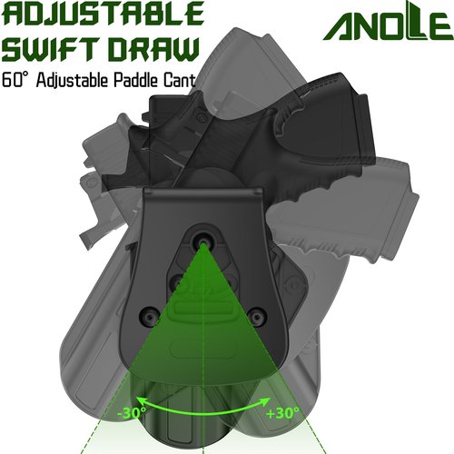 Hellcat Pro Holster Fits Sccy CPX-1 CPX-2 Gen 3 | Taurus GX4, Universal OWB Paddle Gun Holsters for P365 X Macro | M&P 9mm | Glock 17 19 X 43 MOS 44 45 48 | Ruger 57, Auto-Lock | Adjustable Tightness