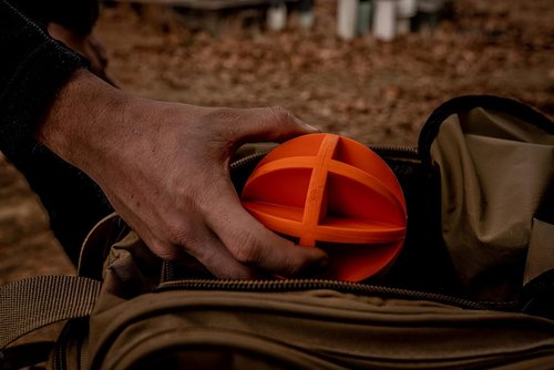 Do All Outdoors Dancing Ball 4" Ground Bouncer Shooting Target, Rated for .22 - .50 Caliber