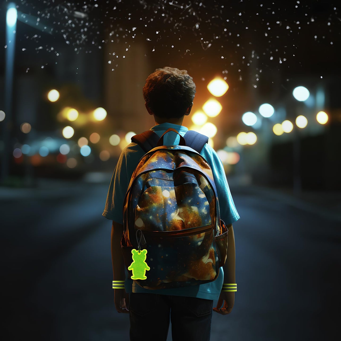 Essoy Reflective Vests for Kids Child Students,High Visibility Kids Safety Vests with 2 Reflective Bracelets for Biking Outdoor