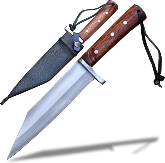 Unleash Versatility: 8-Inch Seax Knife for Hunting, Camping, Tactical, and Survival Adventures- Handforged in Nepal-come with Sheath-Tempered