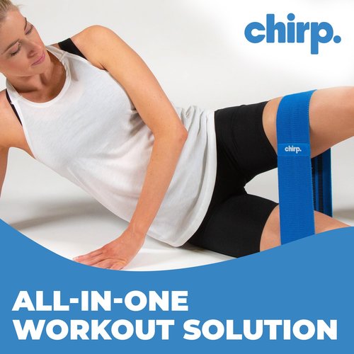 Chirp Premium Quality Resistance Bands - Versatile, Strength, Flexibility, and Physical Therapy, Durable Exercise, Gym, Workout Bands for Men and Women - 3 Levels of Resistance, 31.5 Inches.