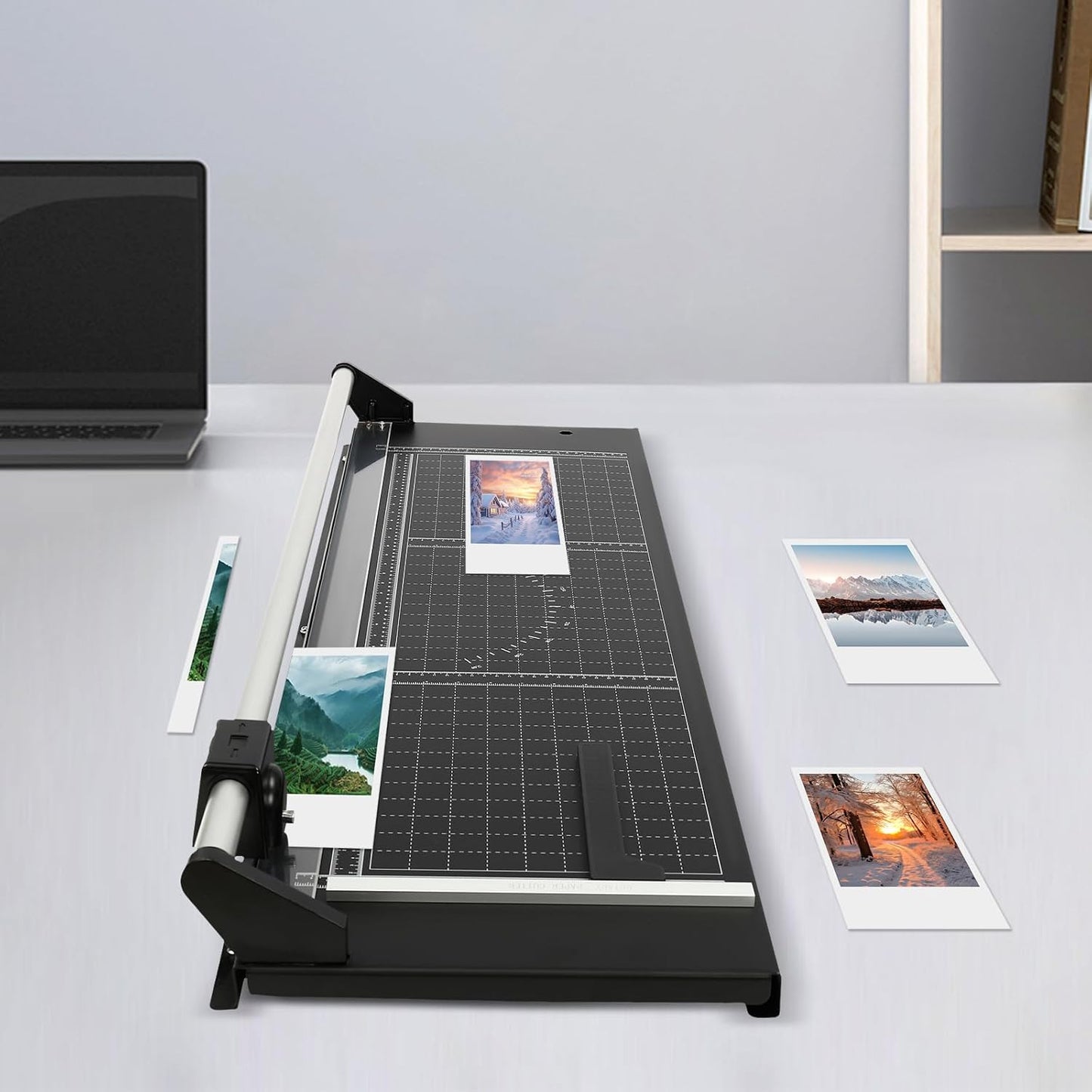 36 Inch Paper Cutter Heavy Duty Paper Cutter for A4 Paper Guillotine Rotary Paper Cutter for Offices Schools and Crafts