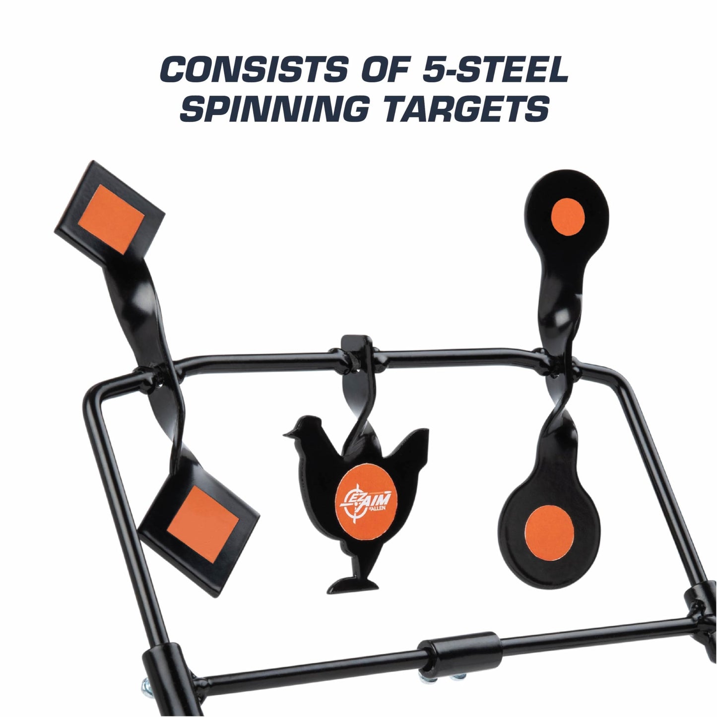 Allen Company EZ Aim Rimfire & Airgun Target Kit, Black/Red