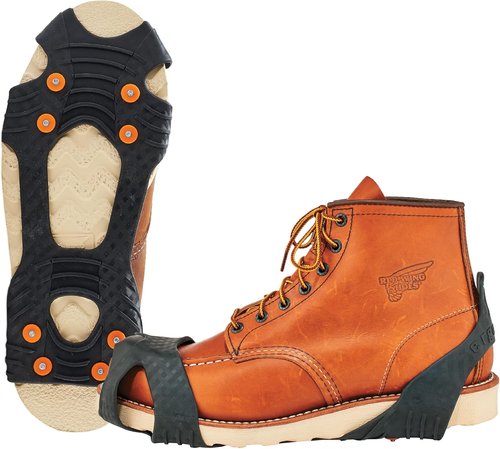 Ergodyne TREX 6300 Slip-On Traction Cleats for Snow and Ice with 8 Carbon Steel Spike Grips
