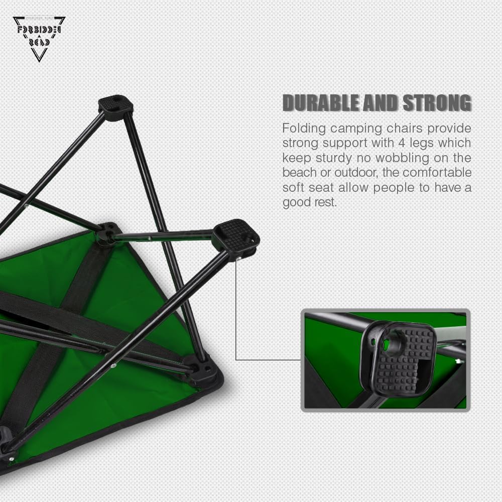 Forbidden Road Camping Stool Portable Footrest for Hiking Fishing Backpacking Beach Travel - Capacity 220lbs (Blue, 14.17 * 11.8 inch)