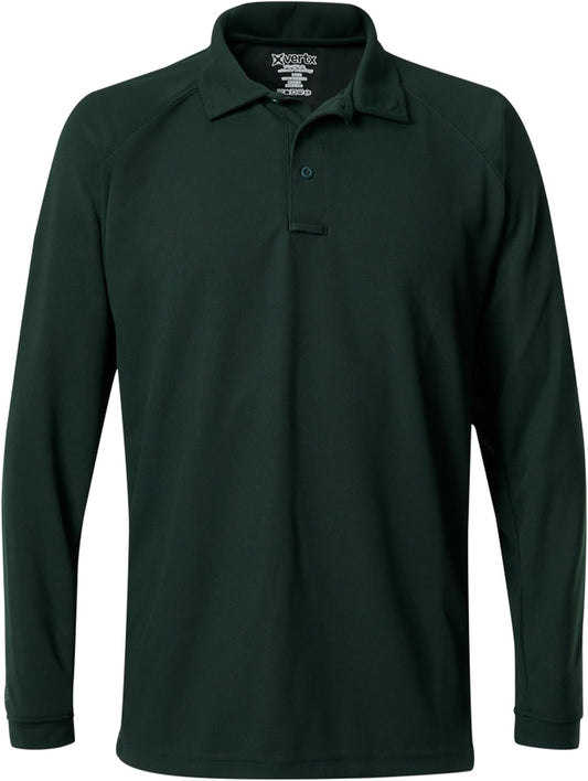 Vertx Mens Tactical Polo Shirt, Long Sleeve T-Shirt, Breathable, Tactical Clothing Gear, Police, Security, Relaxed Fit