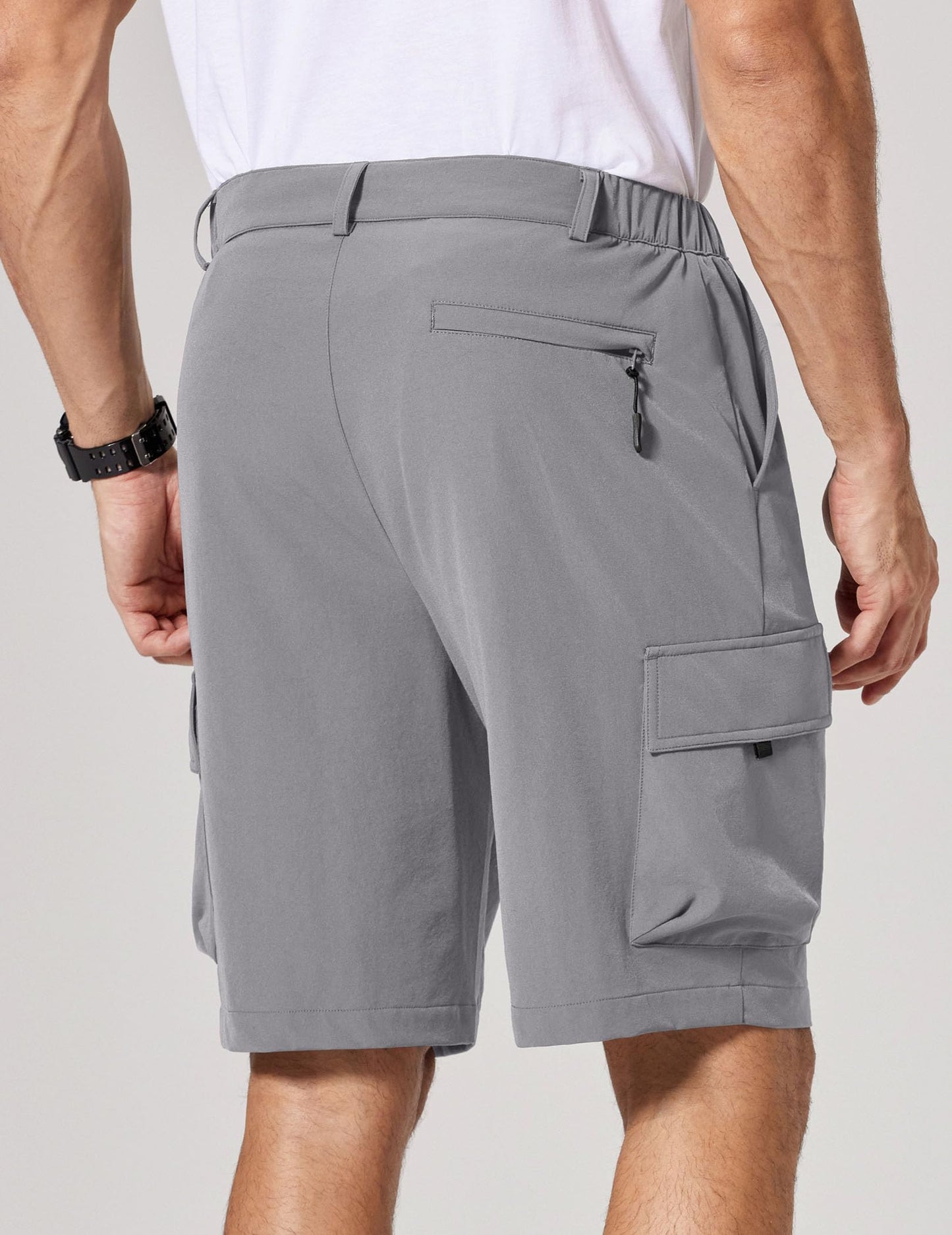 COOFANDY Mens Shorts Casual Hiking Cargo Shorts Lightweight Quick Dry Fishing Golf Shorts Men 9 Inch Inseam