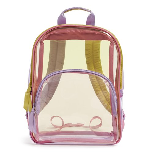 Vera Bradley Clear Small Backpack, TPU, Colorblock