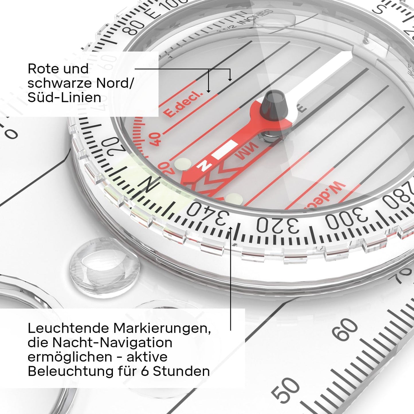 Silva Expedition 4 Rotatable Compass - 1:25k, 1:40k, 1:50k Scales - Advanced Navigation for Professionals - Hiking Compass