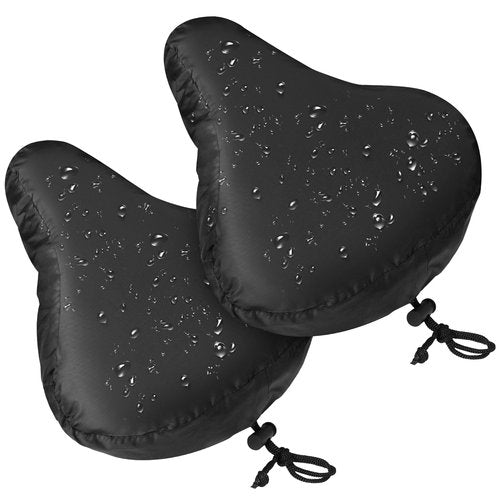 Zacro Bike Seat Cover - Waterproof Rain & Dust Protector, 2 Pcs Washable Bike Seat Cushion for Women/Men City/Mountain